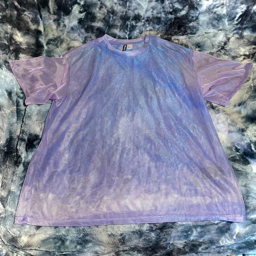 Iridescent Sheer Over Shirt from H&M